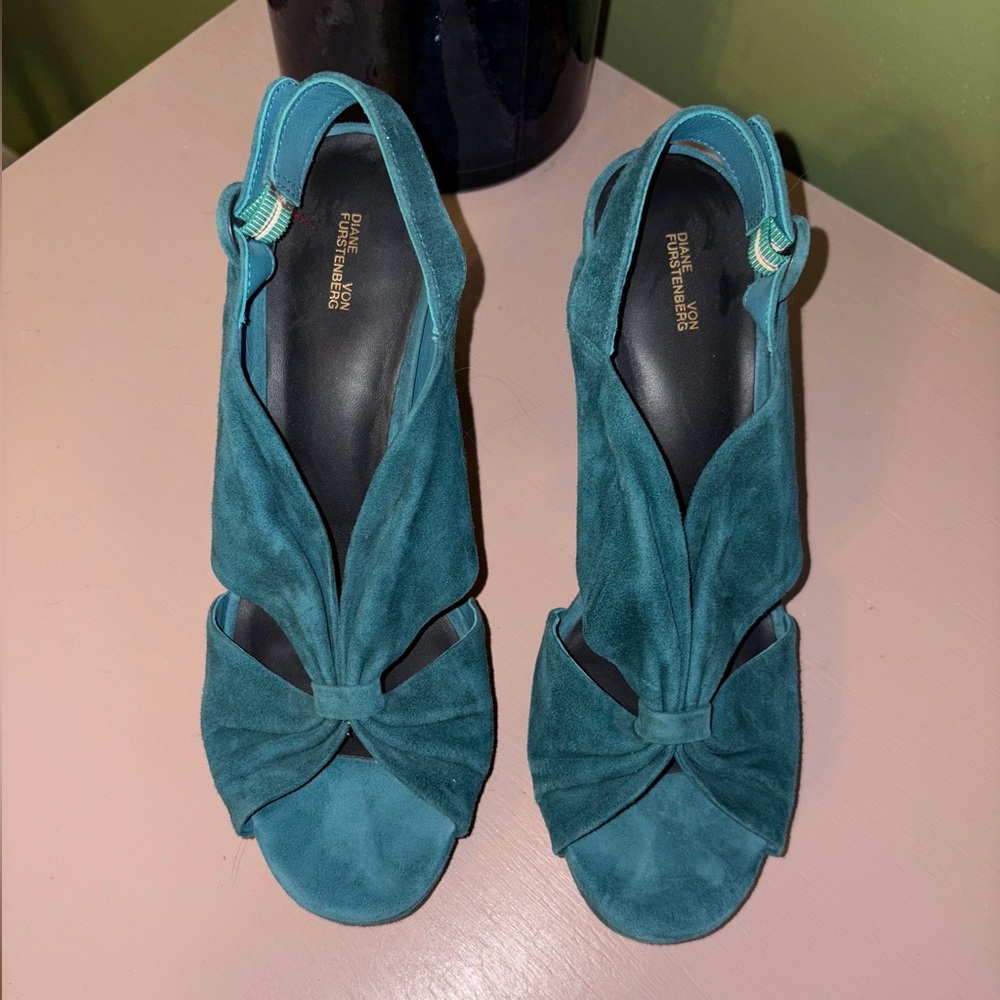 DVF Velvet Heels